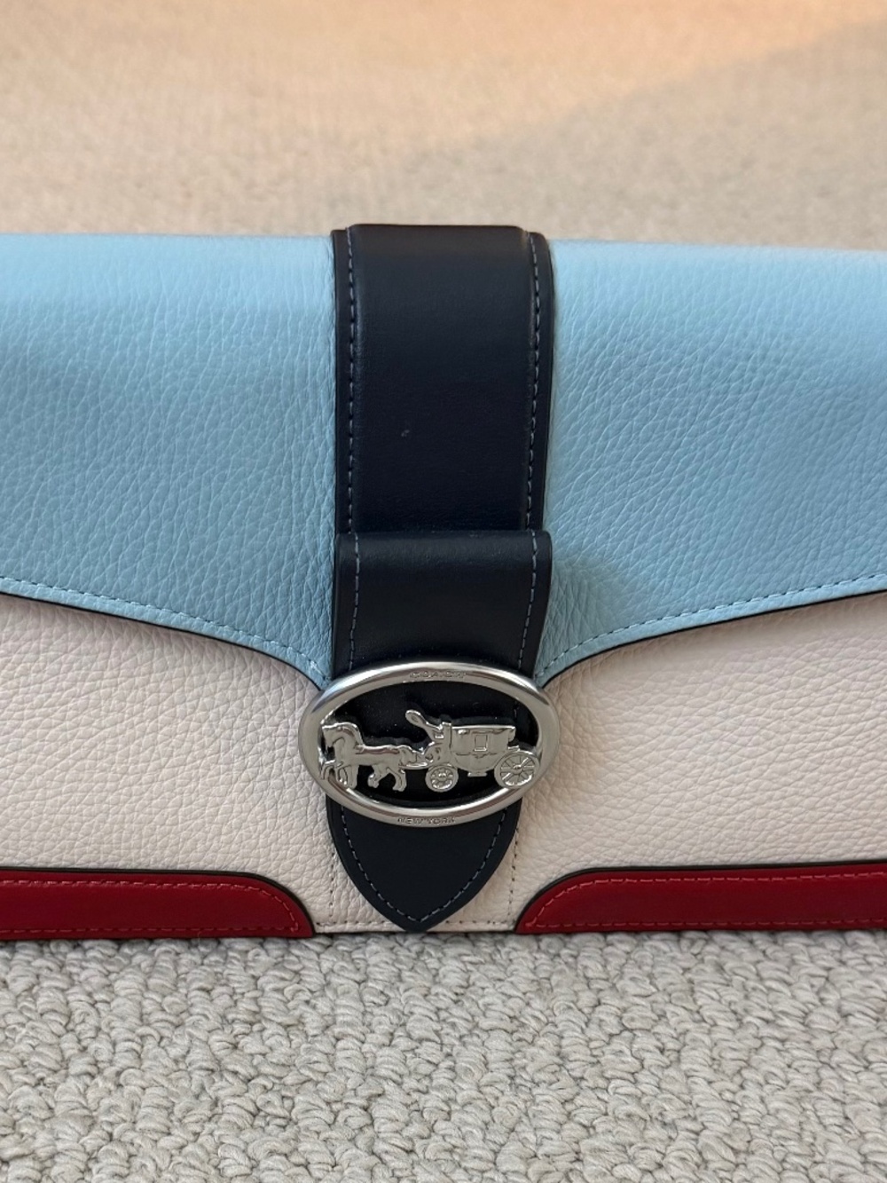 Coach Georgia CA211 Shoulder Bag In Color Block